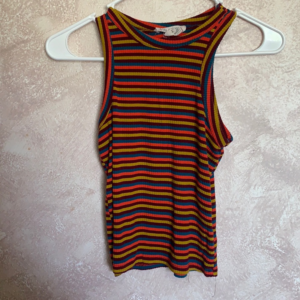 Cute striped tank top size small